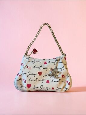 Juicy Couture V-Love Letter Pouch Shoulder Bag NWOT
